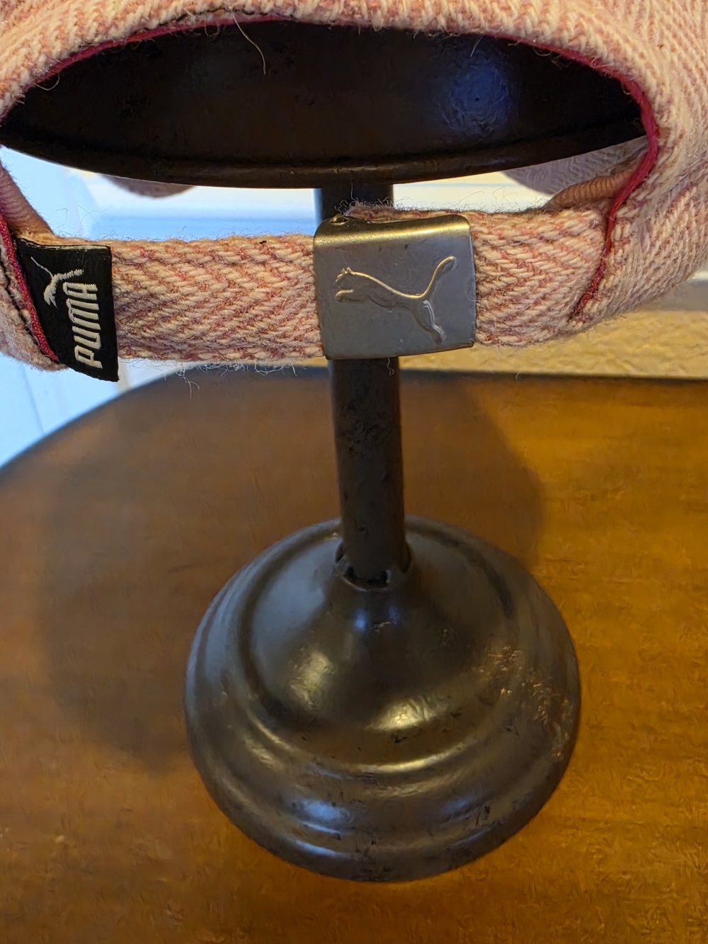 PUMA Pink Herringbone Newsboy Cap - Picture 4 of 6